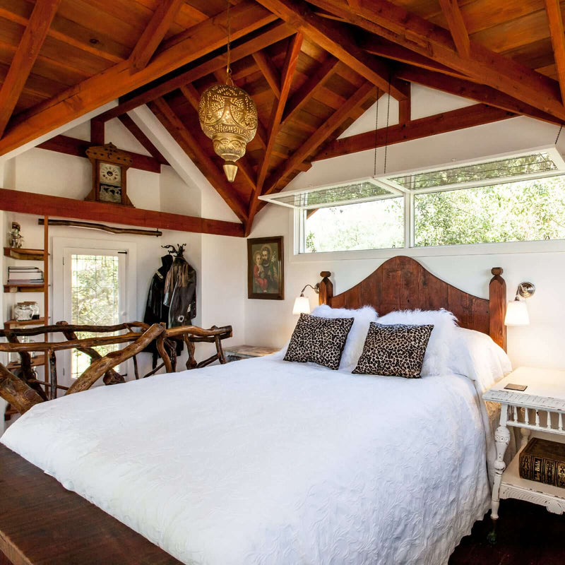Inside the guest bedroom at Crown Hill Ranch